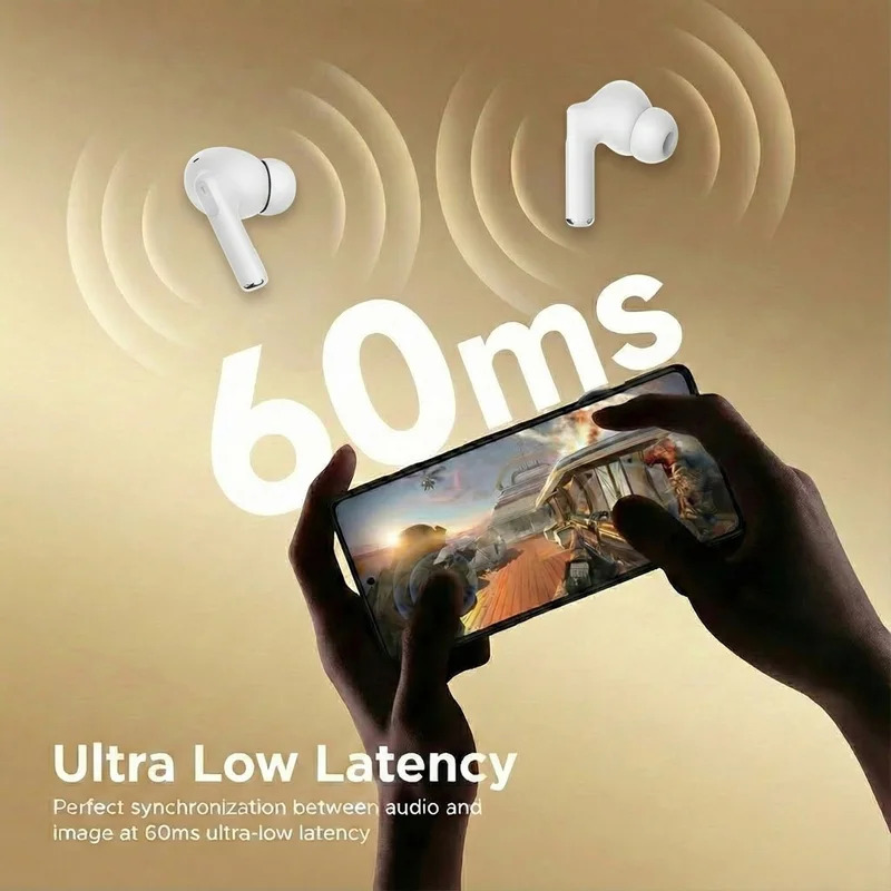 Premium Active Noise Cancelling Wireless Headphones with Immersive Sound & Wireless Charging for Gym & Running