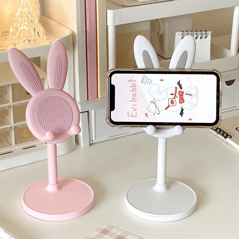 Cute Rabbit Adjustable Phone Stand & Desktop Holder