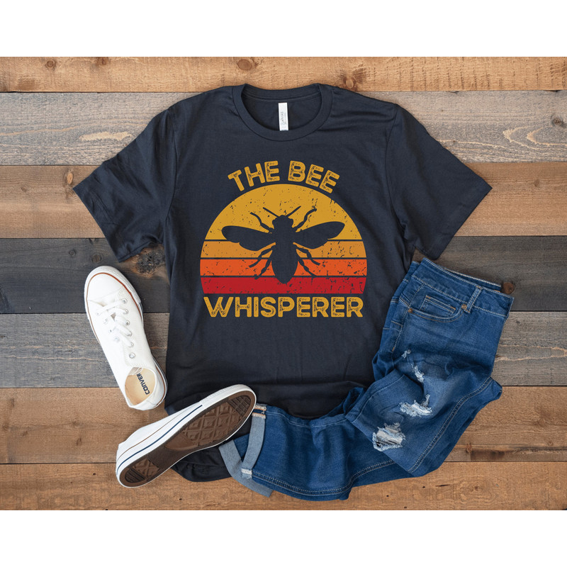 Bee Shirt, Funny Gift for Bee Lover, Bumble Bee Shirt, Queen Bee Shirt, Bee Mom Gift, Honey Bee Shirt, Retro Vintage Bee, The Bee Whisperer.jpg