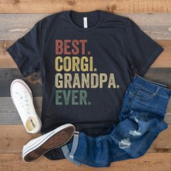 corgi shirt, corgi lover gift, corgi grandpa shirt, dog grandpa shirt, best corgi grandpa ever, dog owner gift, funny gi