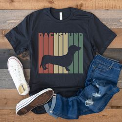 dachshund shirt, retro vintage dachshund, gift for dachshund lover, dachshund dog owner, wiener dog shirt, doxie mom, da
