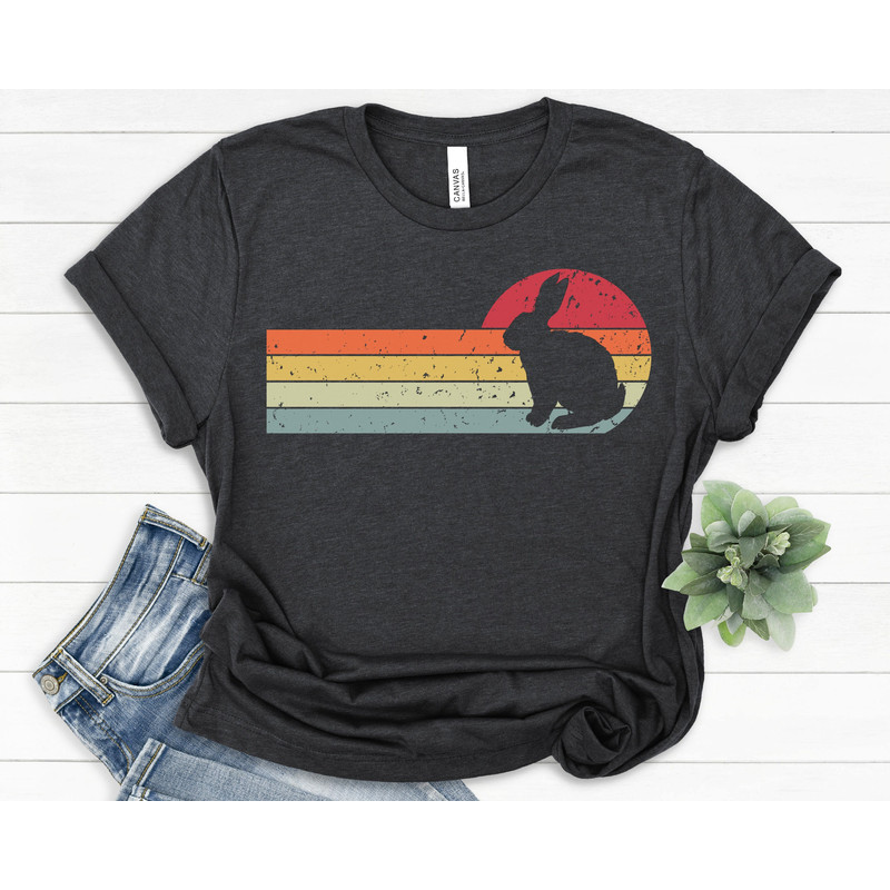 Rabbit Shirt, Bunny Shirt, Gift for Rabbit Lover, Rabbit Mom, Rabbit Owner, Rabbit Gifts, Easter Shirt, Rabbit Dad, Retro Vintage Rabbit.jpg
