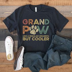 dog grandpa shirt, grand paw shirt, funny gift for dog lover, grandpaw cat, dog owner shirt, cat grandpa shirt, retro vi