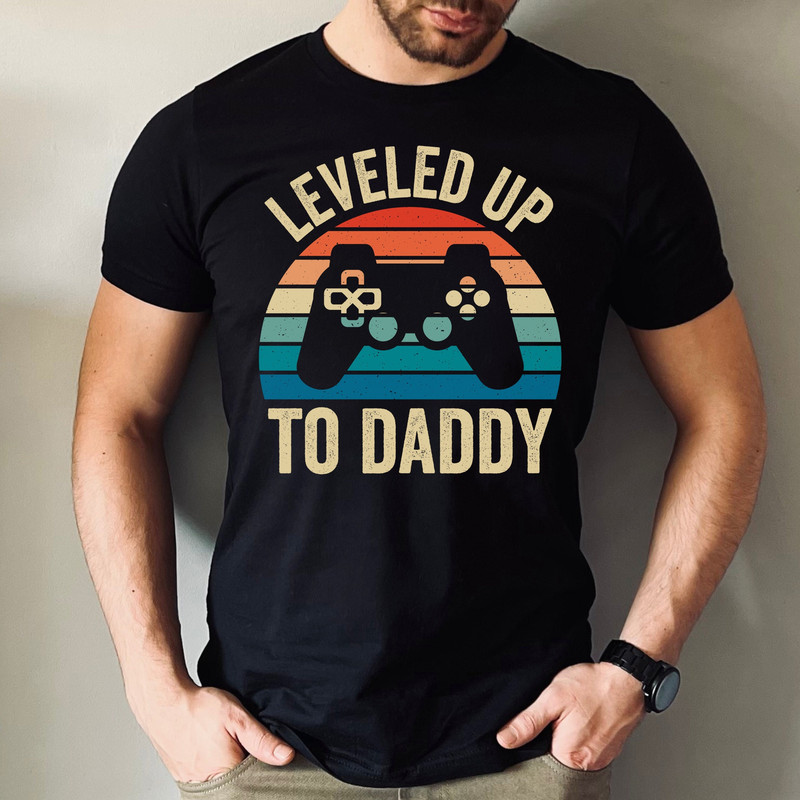 First Time Dad Gift, New Dad Shirt, Expecting Dad Gifts, New Dad Gifts, Dad Gift from Baby, Pregnancy Announcement, Leveled Up to Daddy.jpg