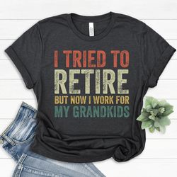 Grandpa Shirt, Grandpa Gift From Grandkids, Funny Grandpa Shirt, Retirement Gifts For Men, Grandma Shirt, Grandma Gift F