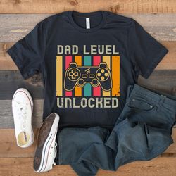 new dad shirt, first time dad gift, video game dad, gamer dad tee, father to be, dad level unlocked, pregnancy announcem