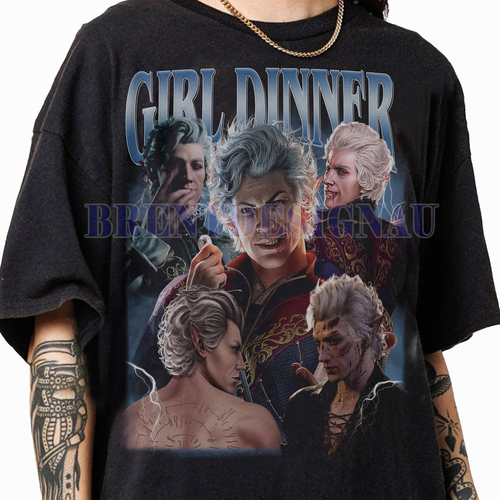 Astarion Baldurs Gate 3 Girl Dinner Vintage 90s Graphic T-Shirt, Astarion Baldurs Youth Tee, Astarion Gift For Women and Man Unisex T-Shirt.jpg