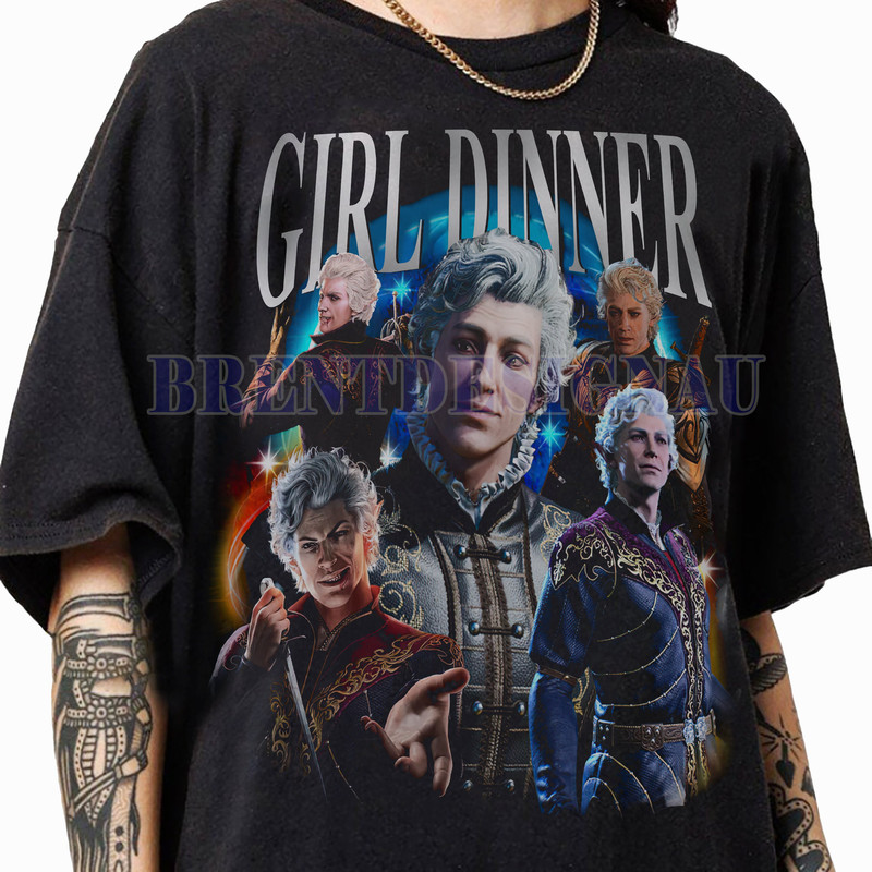Astarion Baldurs Gate 3 Girl Dinner Vintage 90s Graphic T-Shirt, Astarion Baldurs Sweatshirt, Astarion Gift For Women and Man Unisex T-Shirt.jpg