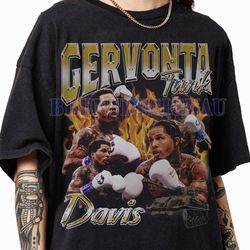gervonta davis vintage 90s graphic tshirt, gervonta tank davis tee, american professional boxer tees