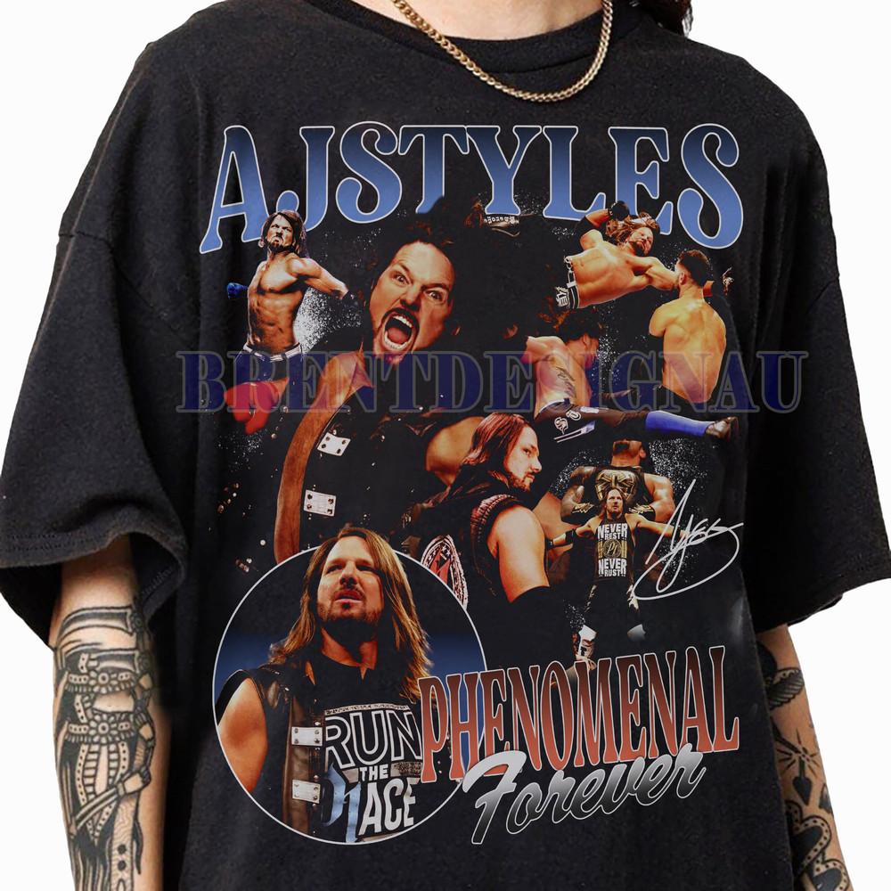 Limited AJ Styles Vintage 90s Graphic TShirt, AJ Styles Vintage Sweatshirt, American Professional Wrestler Graphic Tees For Women and Man 1.jpg