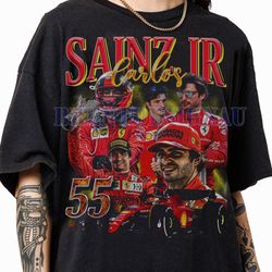 limited carlos sainz jr vintage 90s graphic t-shirt, scuderia ferrari f1 sweatshirt, carlos sainz jr graphic tees