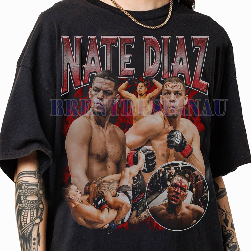 Limited Nate Diaz Vintage 90s Graphic TShirt, Nate Diaz Sweatshirt, American Mixed Martial Artist Tees For Women and Man Unisex T-Shirt.jpg