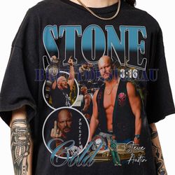 limited steve austin vintage 90s graphic t-shirt, stone cold vintage shirt, steve austin graphic tees unisex t-shirt