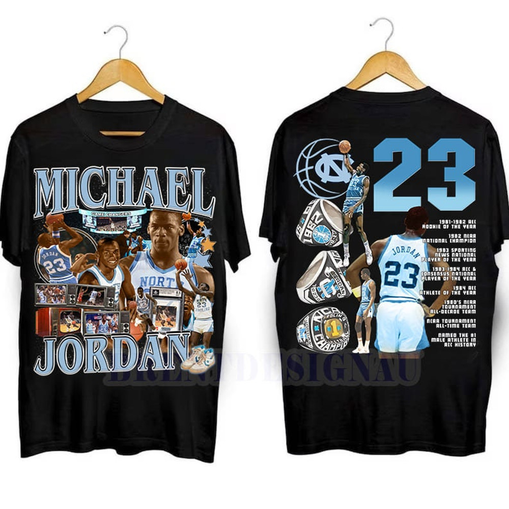 Michael Jordan Vintage 90s Graphic T-Shirt, Michael Jordan 2-Sided TShirt, Michael Jordan Graphic American Basketball Gift For Women and Man.jpg