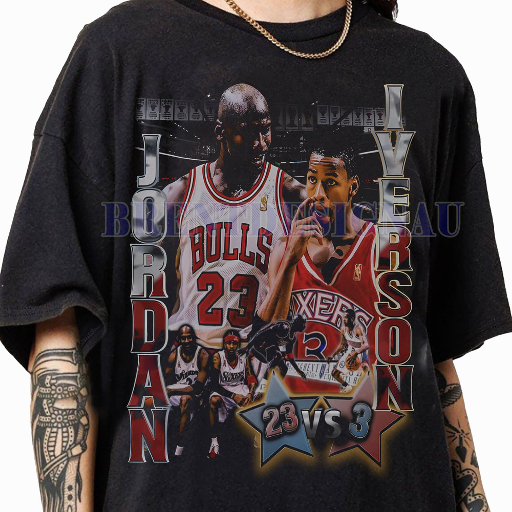 Michael Jordan Vintage 90s Graphic T-Shirt, Michael Jordan x Allen Iverson Tee, Unisex Graphic American Basketball Gift For Women and Man.jpg