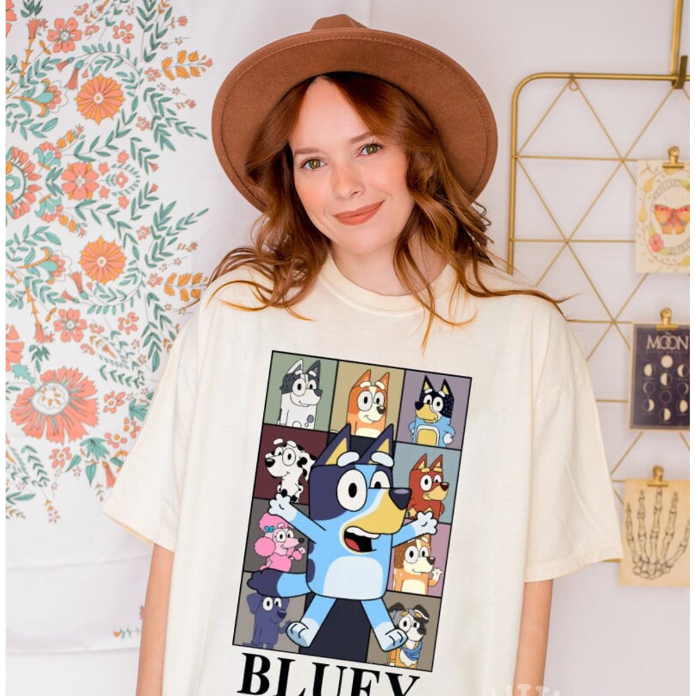 Bluey Eras Shirt, Eras Tour Shirt, Swiftie Shirt, Bluey Unisex shirt, Funny Bluey Tee, Bluey Family Tee.jpg