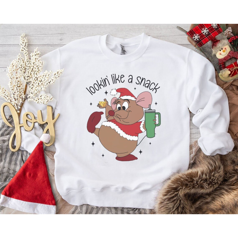 Cute Gus Gus Sweatshirt, Disneyland Christmas Shirt, Looking Like A Snack Shirt, Family Christmas Shirt, Christmas Gifts.jpg