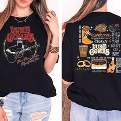 luke combs guitar 2 sides t-shirt , luke combs tracklist sweatshirt, country music tour shirt, cowboy combs, luke combs