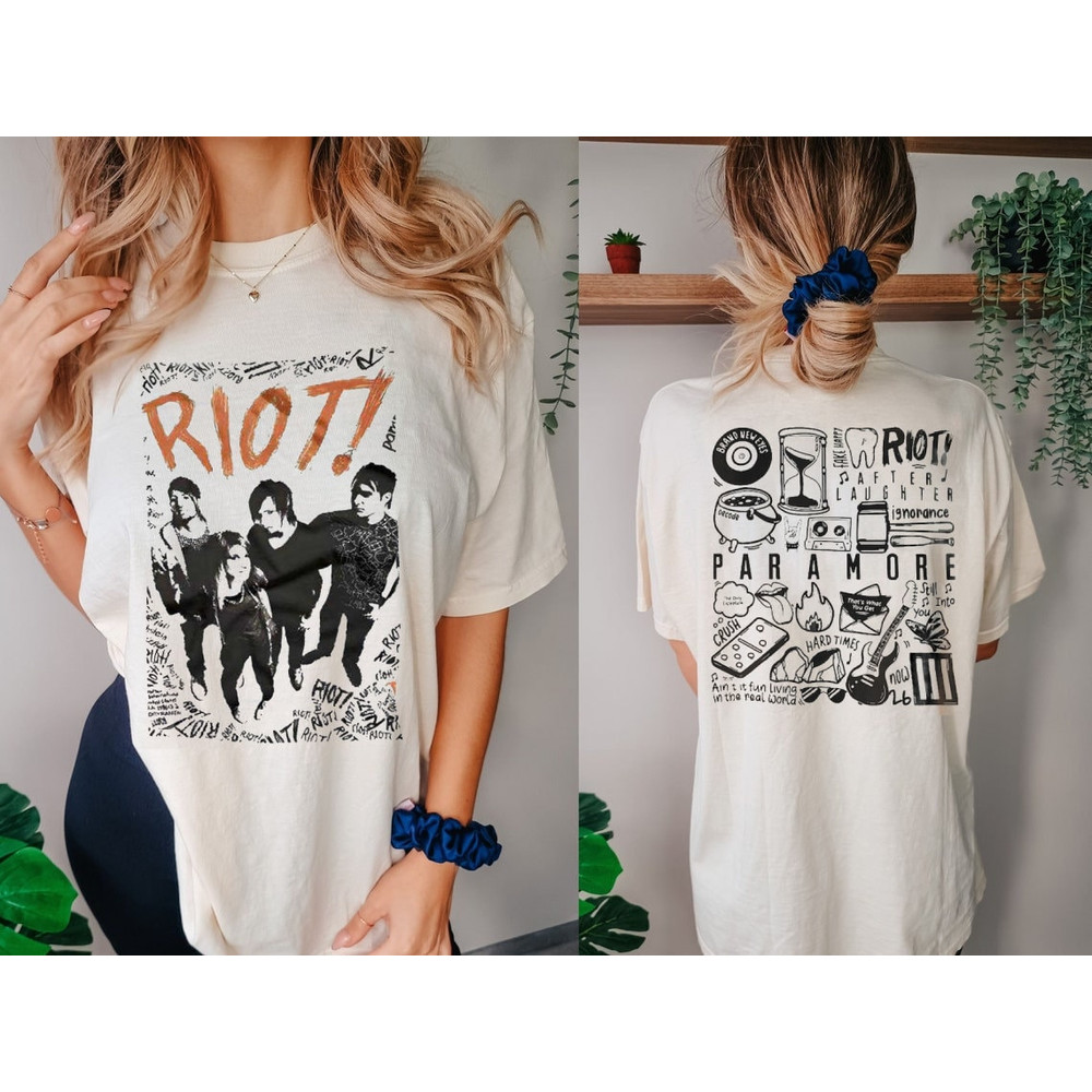 Paramore Riot 2 Sided Shirt, Hayley Williams Tour Shirt, Music Tour Shirt, Paramore 2023 Shirt, Paramore Announce Shirt 1.jpg
