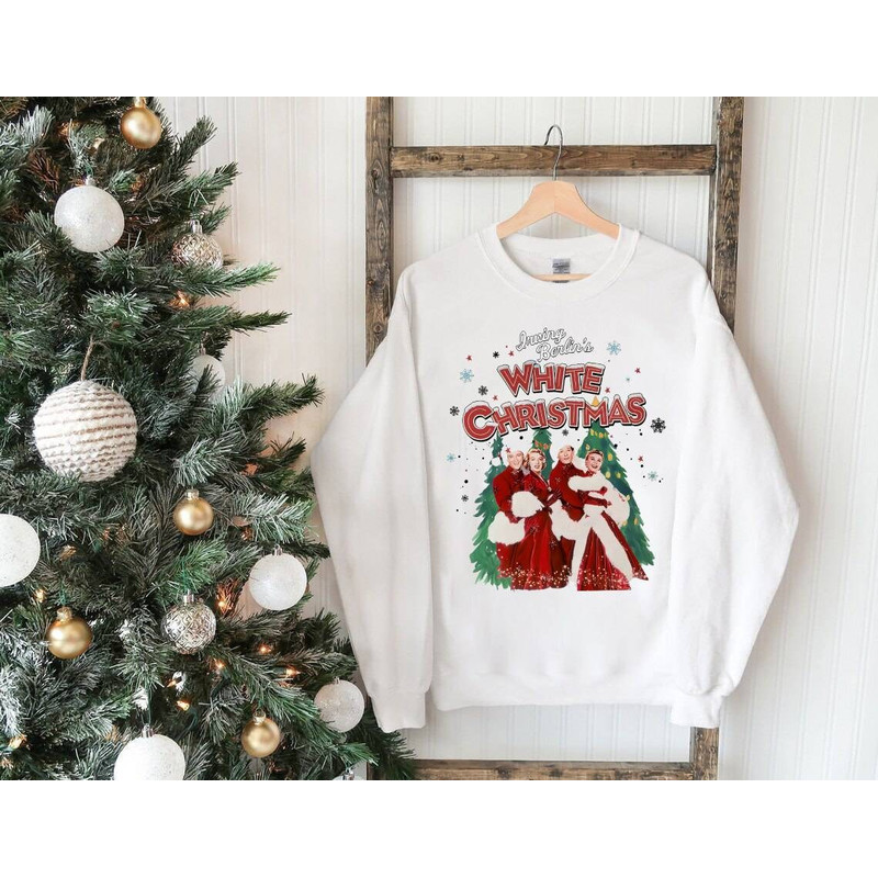 Retro White Christmas Sweatshirt, Christmas Musical Movie Hoodie, White Christmas Movie 1954 Shirt, Christmas Song Sweater.jpg