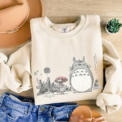 vintage my neighbor totoro ghibli sweatshirt, totoro gift shirt, hayao miyazaki, spirited away t-shirt, totoro hoodie