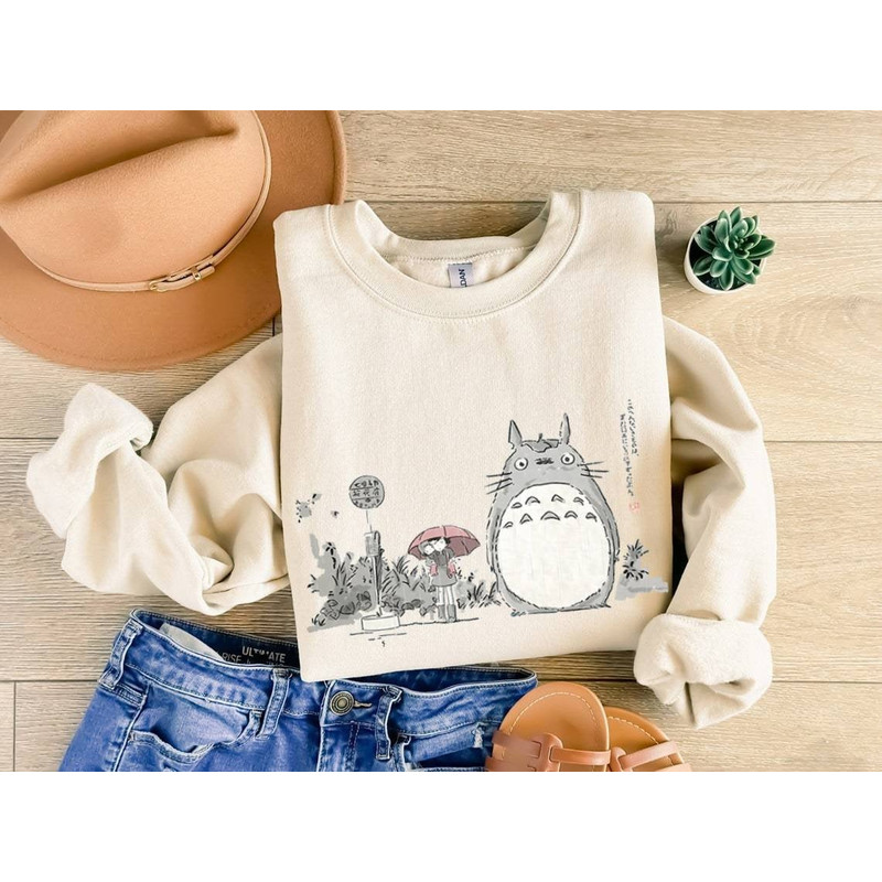 Vintage My Neighbor Totoro Ghibli Sweatshirt, Totoro Gift Shirt, Hayao Miyazaki, Spirited Away T-Shirt, Ghibli Sweatshirt, Totoro Hoodie.jpg