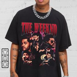 vintage the weeknd shirt, the weeknd sweatshirt, hip-hop music shirt, starboy, after hours album, the weeknd merch