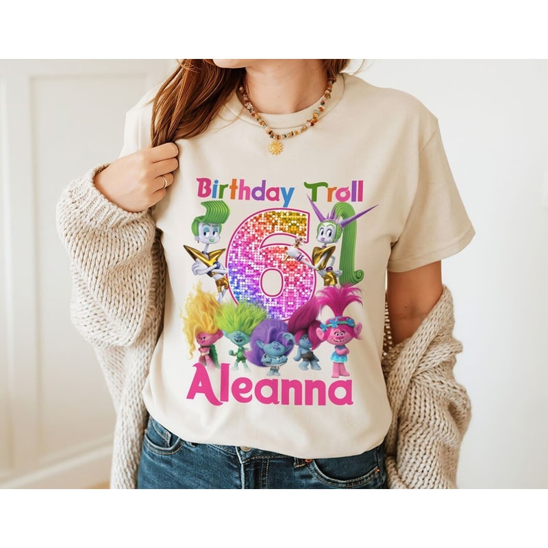 Trolls Band Together Shirt Custom Birthday Troll Band Shirts, Trolls Cartoon Movie Shirt, Trolls Band Family Gift1.jpg