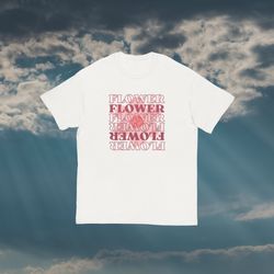 flower design tshirt, cute flower graphic tee, 10
