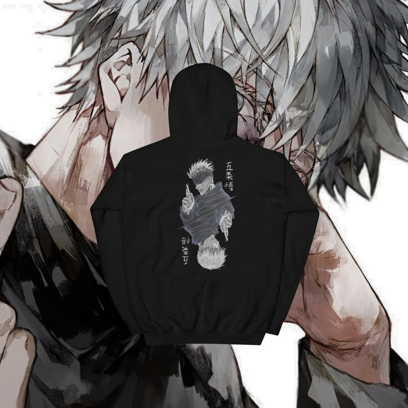 Gojo Satoru Hoodie , Anime lover, Gojo Satoru Shirt, Jujutsu Kaisen, Anime Gift, Japanese streetwear, Gojo Shirt, Anime Hoodie, Retro.jpg