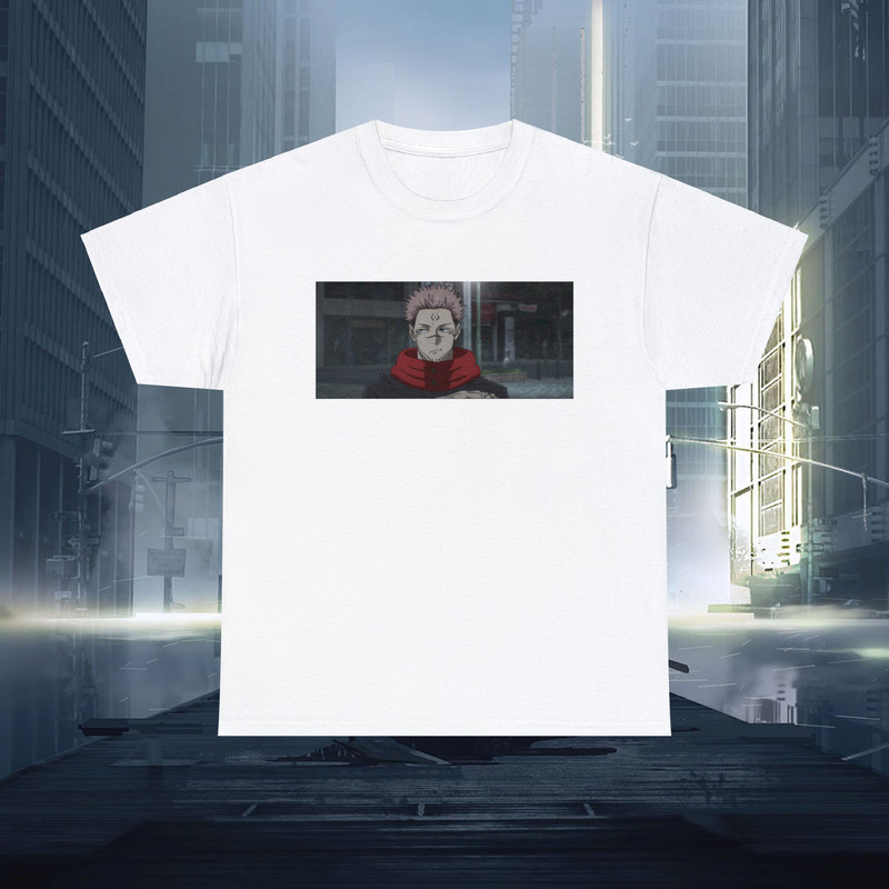 Sukuna Shirt, Sukuna Scene, Sukuna Vs Mahoraga Scene, Sukuna Vs Yuji Itadori, Jujutsu Kaisen Shirt, Vintage Anime Tee, Anime Oversized, JJK 1.jpg