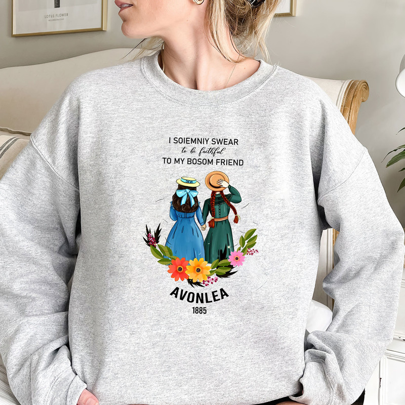 Anne And Diana from Avonlea Green Gables T-Shirt Sweatshirt Hoodie, Bookish Shirt, Avonlea Shirt, Anne with An E Shirt, Gift For Fans Her 1.jpg