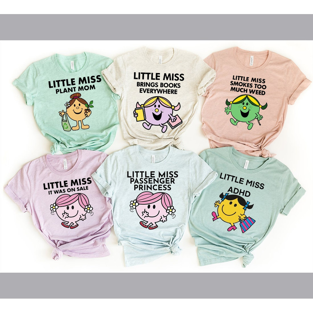 Personalized Little Miss T-Shirt Sweatshirt Hoodie, Little Miss Custom Shirt, Cute Little Miss Shirt, Mr. Men Shirt, Funny Little Miss Shirt 1.jpg