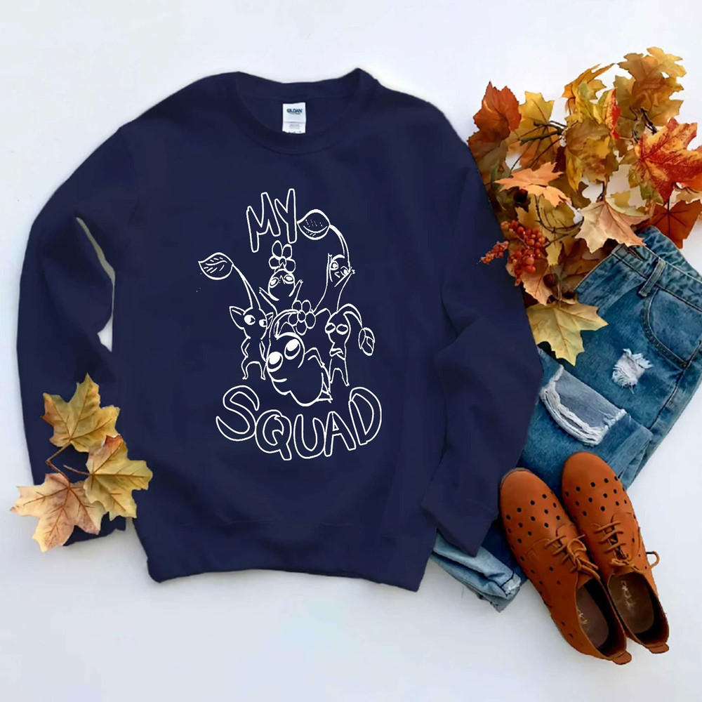 Pikmin Unisex T-Shirt Sweatshirt Hoodie, Cute Pikmin Shirt, Art Pikmins Sweatshirt, Video Game T-Shirt, Pikmin 2 4 Family Birthday Gift.jpg