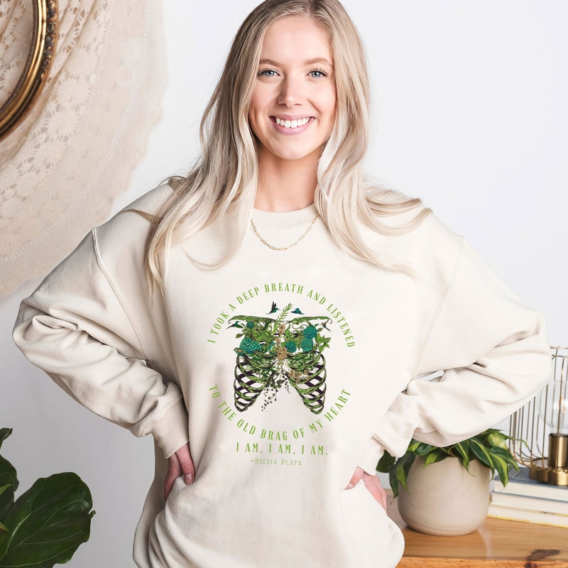 Sylvia Plath T-Shirt Sweatshirt Hoodie Poet Shirt Sylvia Plath Quote Literature Shirt Bookish Shirt Literary Shirt Dark Academia Clothing.jpg