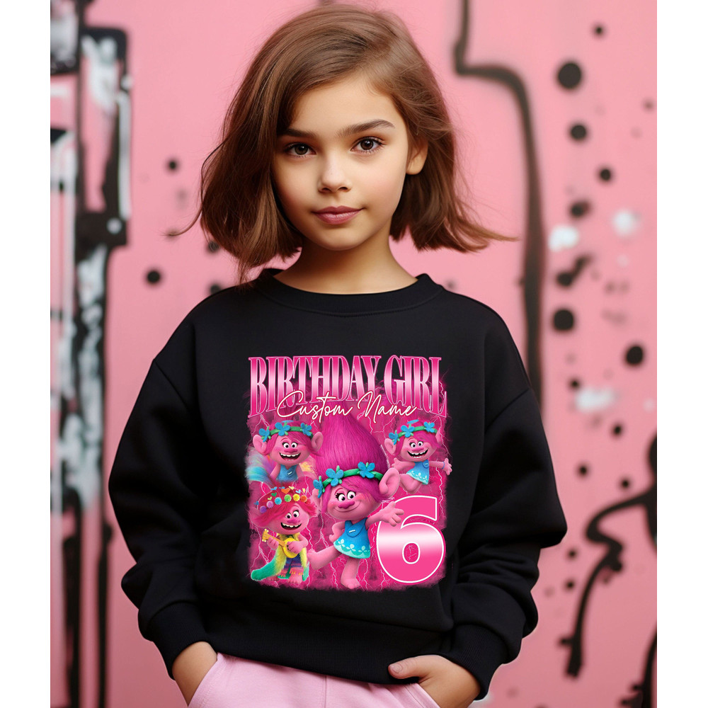 Custom Queen Poppy Trolls Band Together Shirt, Trolls Birthday Shirt, Poppy Birthday Shirt, Queen Poppy Shirt for Girl.jpg