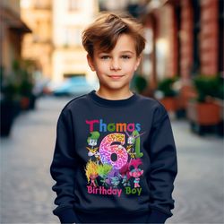 custom trolls band together shirt, custom trolls birthday shirt for kid, 68