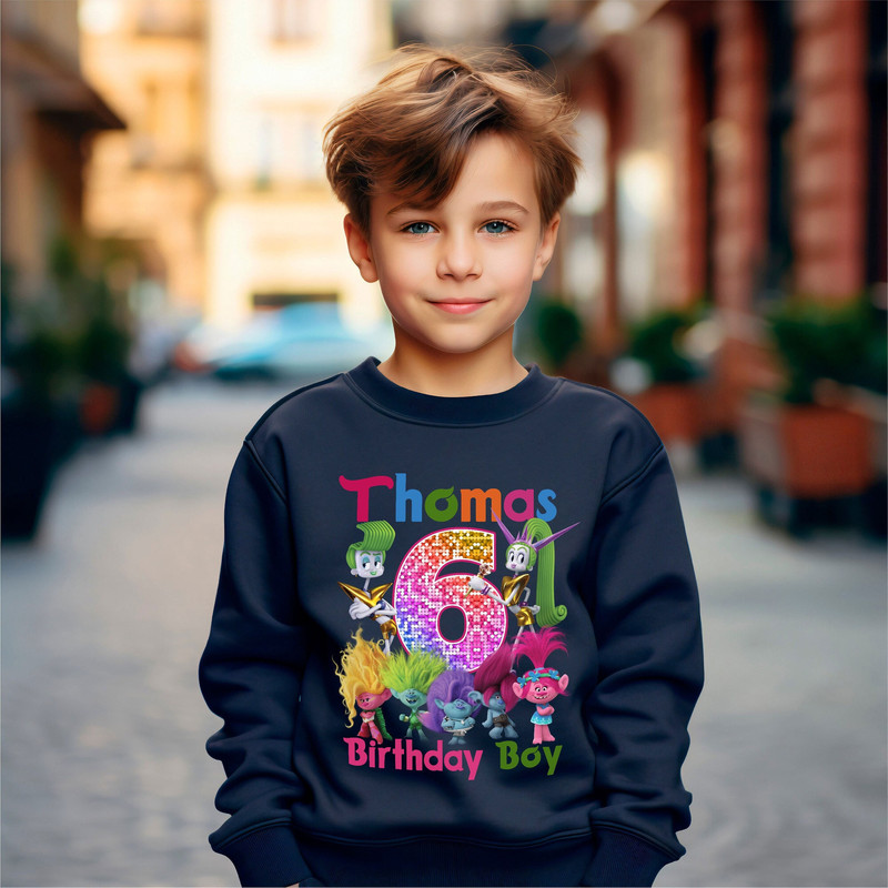 Custom Trolls Band Together Shirt, Custom Trolls Birthday Shirt for Kid, Birthday Boy Shirt, Cartoon Movie Birthday Shirt.jpg