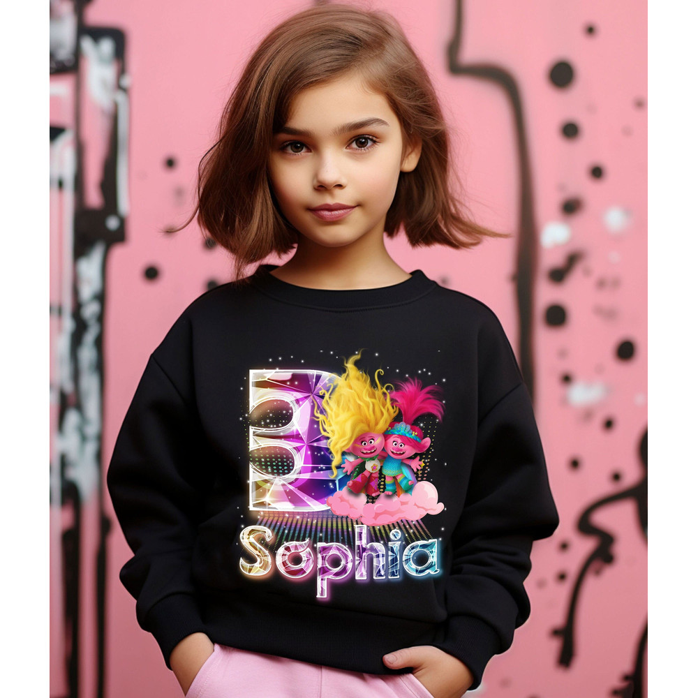 Custom Viva and Queen Poppy Trolls Birthday Shirt, Queen Poppy Shirt, Trolls Girl Shirt, Trolls Birthday Girl Party Gift 1.jpg