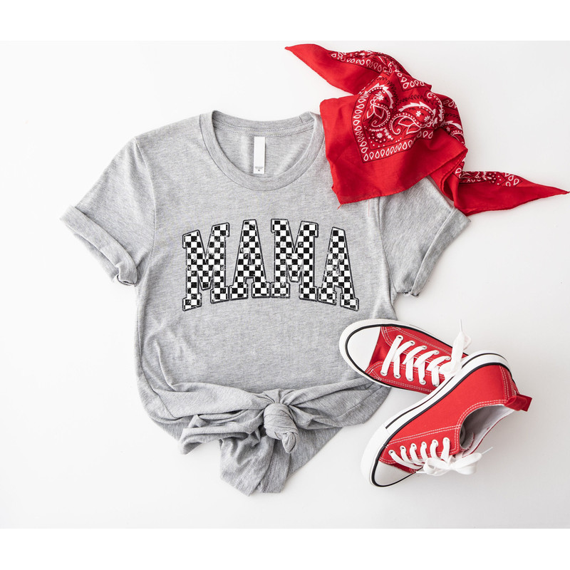 Checkered Mama T-shirt, Gamer Mommy Tee, Mother's Day Shirt, Retro Momma Sweatshirts, Trendy Mother Hoodie, New Mommy Shirts.jpg