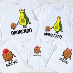 Dadacado Mamacado T-Shirt, Avacado Baby Shower Shirt, 34