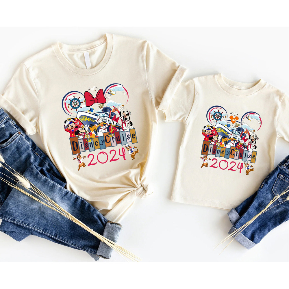 Disney Cruise Vacation 2024 T-shirt, Mickey & Minnie Couple Shirt, Donald and Daisy Duck Adventure Sweatshirt, Goofy and Pluto Shirt.jpg