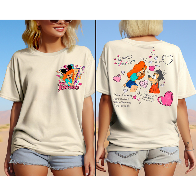 Disney Her Max and His Roxanne Couple Shirt, Valentine's Day Matching Tee, Retro 90s A Goofy Movie Sweatshirt, WDW Trip, Disneyland Vacation.jpg