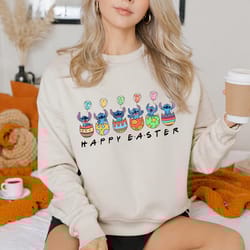 disney stitch easter eggs sweatshirt, stitch bunny ears shirt, 96