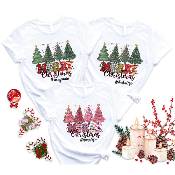 Family Christmas Tree Shirt, Christmas Party Shirt, Christmas Mama Life Tee, Christmas Dada Life Tee, Tis the Season Christmas Tree Shirt.jpg