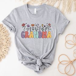 floral grandma t-shirt, grannys garden shirt, 122