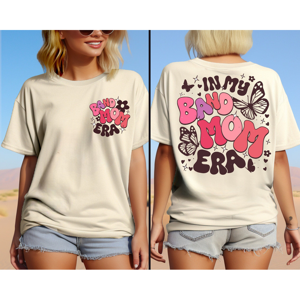 In My Band Mom Era T-Shirt, Band Mom T-Shirt, Band Shirt for Mom, Band Day Shirt for Women, Gift for Mom, Shirt for Band, Gifts for Band Mom.jpg