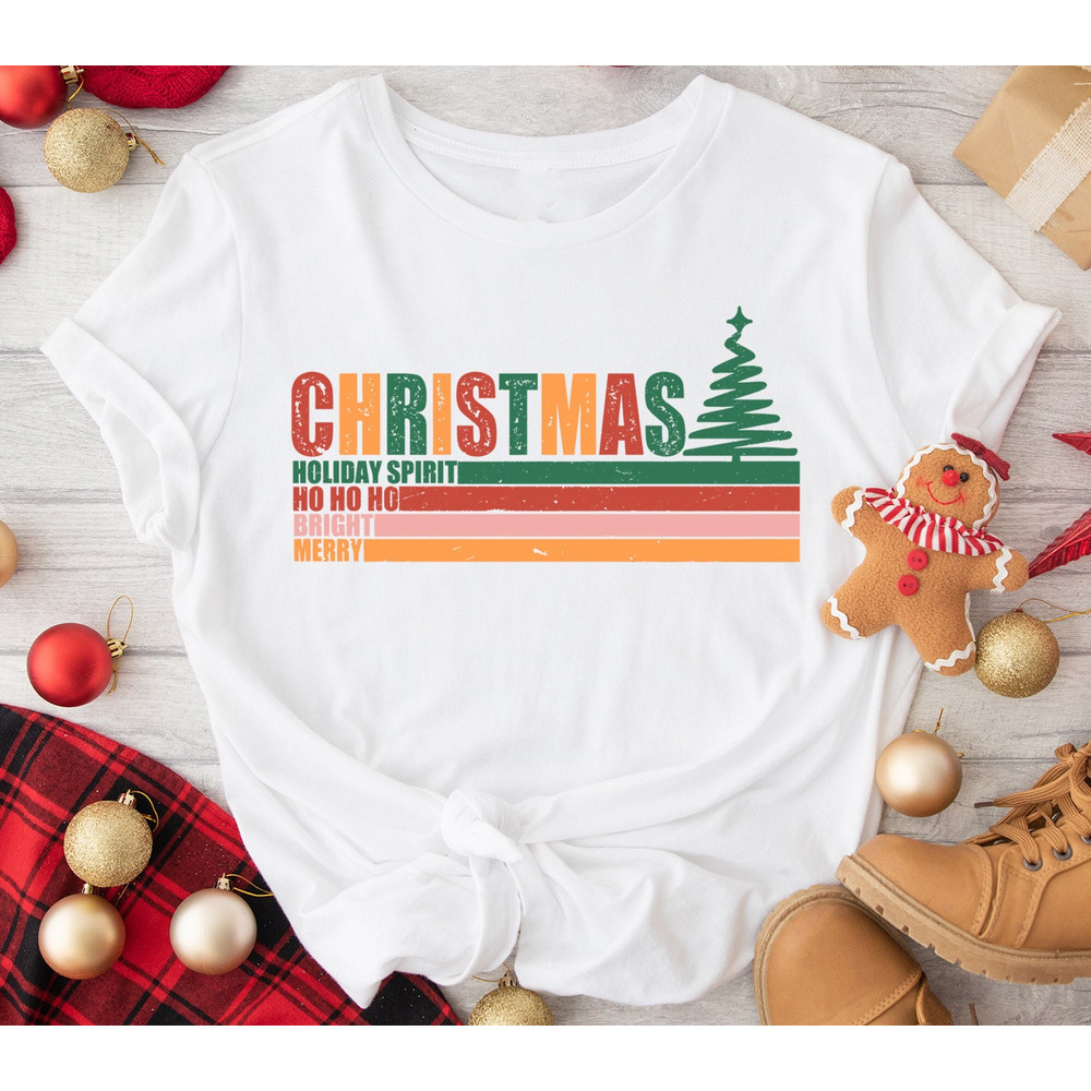Merry Christmas Shirt, Holiday Spirit Shirt, Merry And Bright Shirt, Ho Ho Ho T-Shirt, Christmas Vacation Sweatshirt, Christmas Matching Tee.jpg