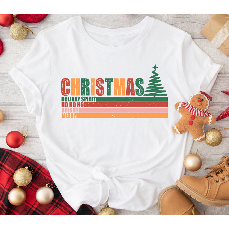 Merry Christmas Shirt, Holiday Spirit Shirt, Merry And Bright Shirt, Ho Ho Ho T-Shirt, Christmas Vacation Sweatshirt, Christmas Matching Tee.jpg