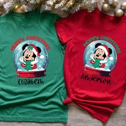 Mickey And Minnie Christmas Shirt, Disney Family Christmas Shirt, 216